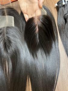 Cabello crudo vietnamita vendedores al por mayor cierre, cierre de encaje Hd, cierre de encaje Suiza 2x4, 2x6, 4x4,.. Color Natural - Product Image 3