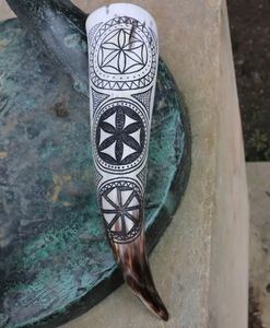 Cuerno de buey de vaca 100% personalizado, cuerno tallado ecológico para beber, capacidad de 300-400ml, estilo Animal, recuerdos religiosos, artesanías naturales - Product Image 4