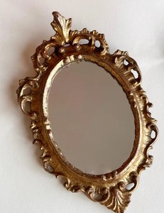 Espejos gemelos de estilo barroco, florentinos italianos. Espejos italianos de Florencia. Par de espejos estilo Hollywood Regency - Product Image 1