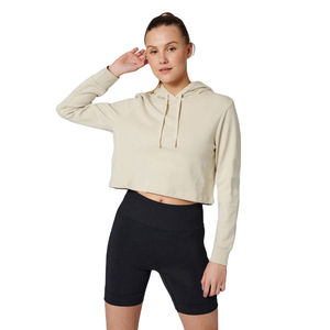 Sudaderas Casuales de Algodón Tejido Personalizadas para Mujer, Diseño Original de Alta Calidad, Top Corto Sexy de Moda con Capucha, Estilo Deportivo para Invierno - Product Image 1