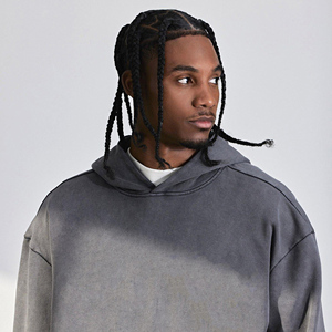 Sudadera con capucha de lavado ácido para hombre, venta al por mayor, Mejor Proveedor, logotipo de aduanas, gran oferta, ropa de calle, Sudadera con capucha de lavado ácido hecha a medida - Product Image 2