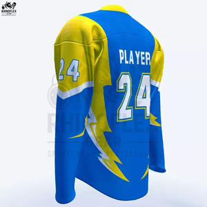 Maillot de hockey sur glace d'équipe sportive de haute qualité Logo personnalisé Coupe ajustée 100% polyester Respirant - Product Image 5
