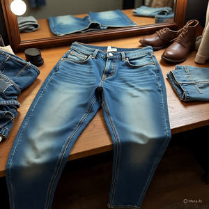 Wholesale Men Straight Motorbike Denim <b>Jeans</b> for Sale Custom Design Men's Rider Biker Denim <b>Jeans</b> in Solid Color - Product Image 4