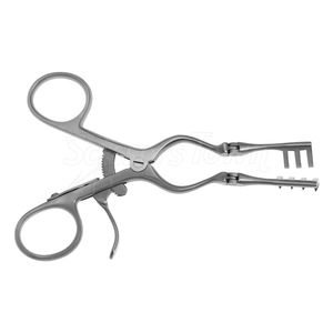 Sharp Prong Retractor Instrumento quirúrgico 4x4 de acero inoxidable de 12 pulgadas para cirugías generales y de columna - Product Image 3