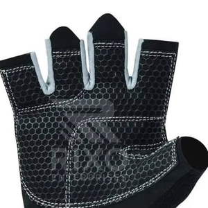Men's High Quality Lightweight Polyester Weight Lifting <b>Gloves</b> Half Finger Lace-<b>Up</b> Closure Quick Drying Breathable Windproof Gym - Product Image 4