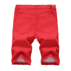 Pantalones Cortos de Mezclilla para Hombre, Estilo Urbano, Hechos a Medida OEM, Algodón de Alta Calidad, Ecológicos, de Secado Rápido, Transpirables, con Cierre de Cordón - Product Image 6