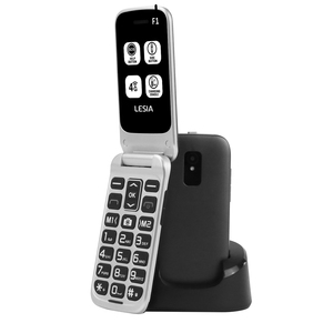 Téléphone portable chinois Lesia, téléphone à clapet double SIM de 2,4 pouces, modèle facile à utiliser, système d'exploitation en espagnol, allemand, français - Product Image 1