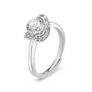 Bague solitaire en argent Zarkan avec diamant, bijou élégant et éblouissant - Product Image 2