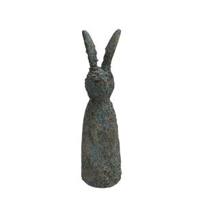 Sculptures de lapin en aluminium personnalisées fini rustique pour la décoration de salon à la maison Sculpture de bureau faite à la main en vrac - Product Image 1