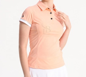Personalizado OEM Logo Marca Calidad Plain Slim Fit Polo Malla Deportes Golf Wear Mujeres Manga corta Golf Polo Shirt Transpirable OEM - Product Image 3