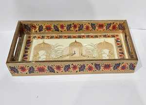 Juego de bandejas de madera para servir Ramadán, color personalizado, 3 uds., bandeja de comida impresa Rectangular para el hogar, restaurante, Servicio para el hogar - Product Image 3