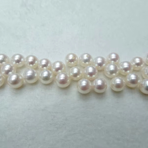 AA + tự nhiên 4-9.5mm hoàn hảo vòng nước ngọt lỏng ngọc trai nửa & undrilled với độ bóng cao để làm đồ trang sức - Product Image 3