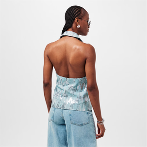 Chemise à manches en maille pour femmes, tendance, haut en tricot doux pour femmes, confortable à porter, haut à volants pour femmes, chemisier décontracté mignon pour l'été - Product Image 2