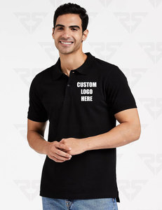 Vêtements de golf tricotés en coton T-shirt polo pour hommes T-shirt décontracté Polo de golf imprimé pour hommes avec votre propre logo - Product Image 2