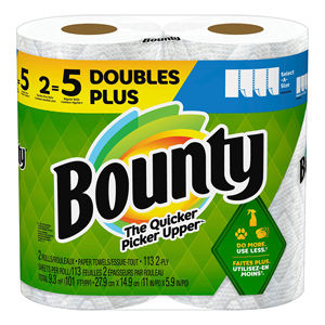 Toallas de papel Bounty de tamaño rápido, 12 rollos familiares = 30 rollos regulares - Product Image 3