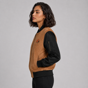 Blouson Bomber Baseball Vintage Matelassé Respirant Coupe-Vent Écologique Personnalisable avec Logo Haute Qualité Faible MOQ pour Femme - En Promotion - Product Image 2