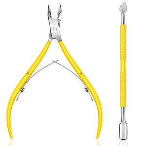 Professional Stainless Steel Baby <b>Nail</b> <b>Tool</b> Set Wide Jaw Opening Pink Handle Cuticle Nippers Pusher Scraper Durable for Finger - Product Image 5