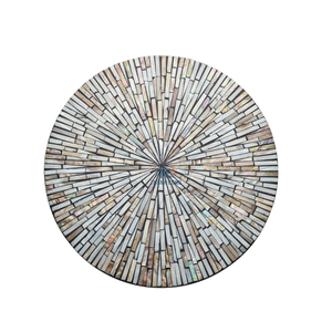 Napperons ronds de luxe en nacre incrustée de napperons élégants et écologiques Boho Décorations de centres de table Vietnam - Product Image 3