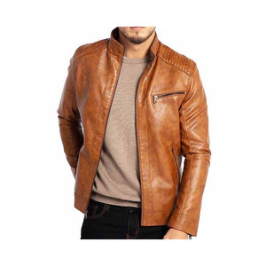 Nouveautés - Prix de gros - Veste en cuir pour homme de haute qualité - Design OEM - Coupe ajustée - Élégante - Confortable - Veste en cuir à bas prix - Product Image 1