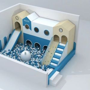 Castillo Inflable Interior, Parque Infantil Grande, Diversión Familiar, Trampolín Personalizado, <span class=keywords><strong>Escalera</strong></span>, Tobogán, Pelotas Oceánicas, Equipo Starsky - Product Image 3
