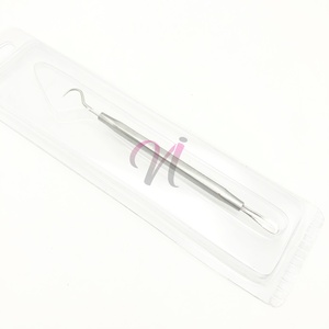 Escalar de acero inoxidable sólido de doble cabeza con removedor de cabeza negra Diseño lujoso Embalaje de caja de logotipo personalizado sostenible - Product Image 6