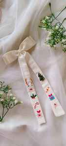 Moños para el Cabello de Seda Hechos a Mano con Diseños de Pingüinos, Materiales de Diamantes de Imitación y Esponja - Accesorios para el Cabello Ecológicos - Product Image 5