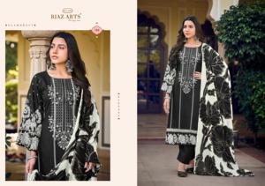 Césped de algodón puro Elegance in Bloom con intrincado bordado de Karachi y accesorios llamativos para mujer - Product Image 2