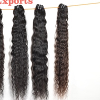Rambut Asli India Keriting Alami 100% Tanpa Kusut Tanpa Rontok Ujung Rambut Tunggal Ekstensi Rambut Manusia