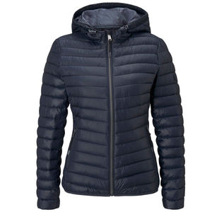 Custom Women's Winter Puffer Quilted Stand Waterproof Windproof Bomber Jacket Lightweight Padded Puffy Coat Outerwear for <b>Girls</b> - Product Image 5