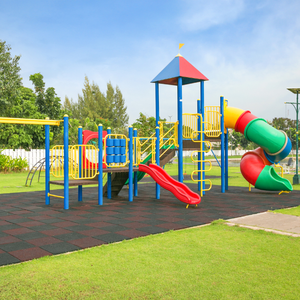 Bulk Sale Supersafe Brand Shock Absorption Playground Safety <b>Rubber</b> <b>Mats</b> Flooring Tile 500x500mm Indoor/<b>Outdoor</b> Malaysia Top - Product Image 5