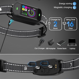 New AI <strong>Anti</strong> <strong>Barking</strong> Dog <strong>Collar</strong> with 4 Training Modes Silicone USB Magnetic Charging-20+ Hours Battery Life No False Triggers - Product Image 4