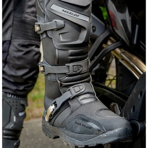 Nouvelles bottes de moto confortables sur mesure en cuir véritable grande taille imperméable respirant en cuir organique unisexe meilleure vente - Product Image 6