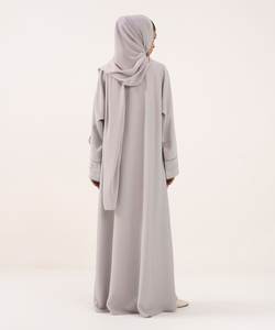 Khimar en crêpe de soie glacée de haute qualité pour le Ramadan 2025, Jilbab décontracté, robe longue intérieure, vente chaude, mode musulmane, abaya décontractée pour femmes - Product Image 3