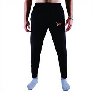 Pantalon en polyester à séchage rapide avec logo personnalisé de haute qualité pantalon de jogging élastique de sport régulier pour hommes style vêtements de travail fermeture à lacets - Product Image 1
