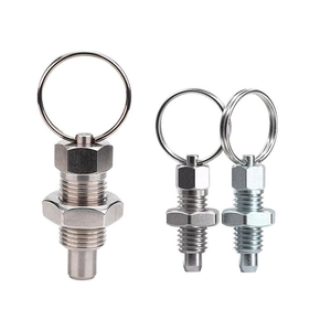Piston d'indexation à anneau de traction, goupille à dégagement rapide, goupille de positionnement à ressort pour un positionnement et un verrouillage rapides - Product Image 1