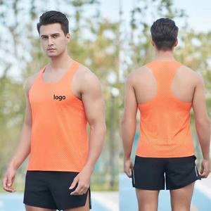 Camiseta sin mangas de malla personalizada para hombre al por mayor, camiseta sin mangas de alta calidad, transpirable, para entrenamiento de baloncesto y gimnasio - Product Image 2