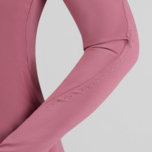 Chemise de base pour l'équitation, logo personnalisé, tissu respirant au toucher doux, chemise de base pour l'équitation, manches longues pour femmes - Product Image 4