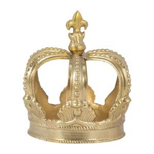 Corona Decorativa Hecha a Mano de Metal Inspirada en el Hierro, Ideal para Decoración de Mesa Navideña en Casa, Festividades, Estilo Rústico - Product Image 1