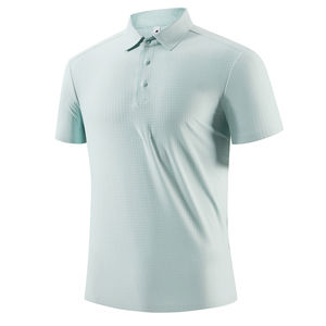 Vente en gros OEM de polos pour hommes en coton respirant, tissu décontracté, tricot, impression numérique, manches courtes, uni, teinture unie, coupe classique - Product Image 1