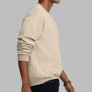 Sudadera orgánica clásica Cuello redondo Manga larga Sudadera básica Sudadera térmica - Product Image 3