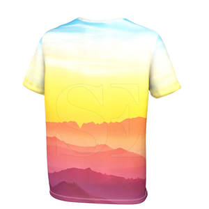 Nouveau T-shirt à sublimation à la mode pour hommes doux et confortable doté de caractéristiques légères à séchage rapide Design imprimé à manches courtes - Product Image 2