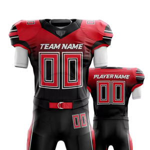 Haute Qualité Logo Personnalisé Football Américain Uniforme Ensembles Nouveau Design Manches Courtes Plus La Taille 100% Polyester Prix Raisonnable - Product Image 3