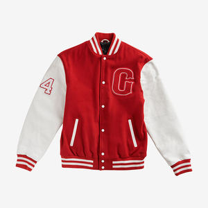 แจ็กเก็ตเบสบอลสำหรับผู้ชายเสื้อแจ็กเก็ตกันหนาวแบบลำลองปกตั้งมีหลายสี - Product Image 3