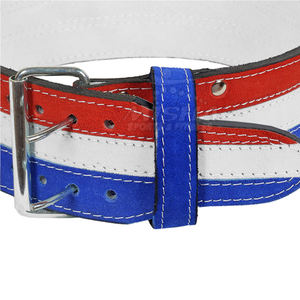 Cinturón de soporte de cintura para entrenamiento físico de cuero con logotipo personalizado para hombre, accesorio de gimnasio multicolor para protección de levantamiento de pesas para adultos - Product Image 5