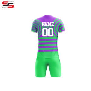 Soccer Sets for Unisex Customizable <b>Blank</b> Full Sublimation Team Name Number Logo Printed Short Sleeves Uniforms Training - Product Image 2
