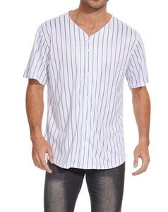 T-shirt actif de baseball et de softball pour hommes T-shirt uni de style Hip Hop avec sérigraphie T-shirt en tissu tricoté doux pour hommes - Product Image 1