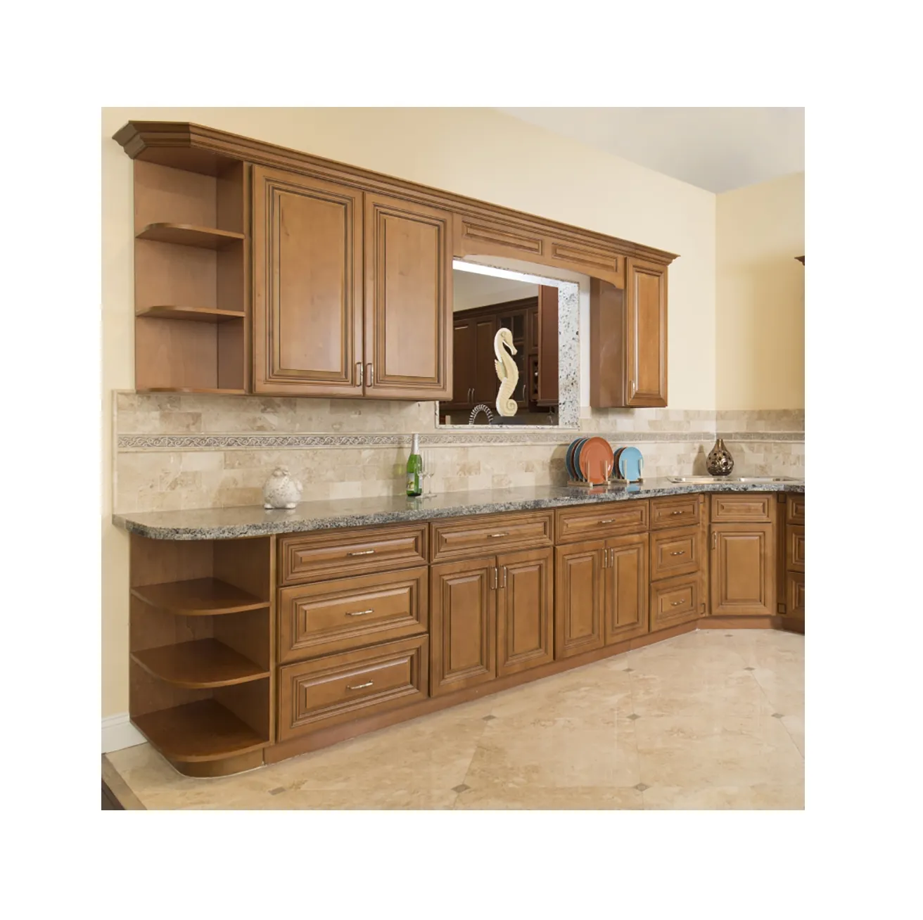 COLEÇÃO COTTAGE Design personalizado Luxo Modular Flat Front Modern Kitchen Cabinet Melhor Preço