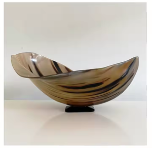 ชามฮอร์นธรรมชาติทำด้วยมือหรูหราทนทานไม่ซ้ำใครดีไซน์ของช่างฝีมือเป็นมิตรกับสิ่งแวดล้อมตกแต่งด้วยงานฝีมือเสี้ยว - Product Image 3