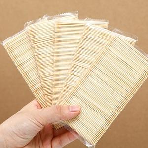 ไม้จิ้มฟันไม้ไผ่สองชั้นหัวเดียวสำหรับโรงแรมร้านอาหารสีเขียวแบบพกพา - Product Image 5