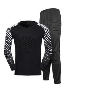 Conjunto de entrenamiento de fútbol de portero, pantalones cortos de sublimación, conjunto de Jersey, ropa deportiva de manga larga para niños y adultos, logotipo personalizado - Product Image 3